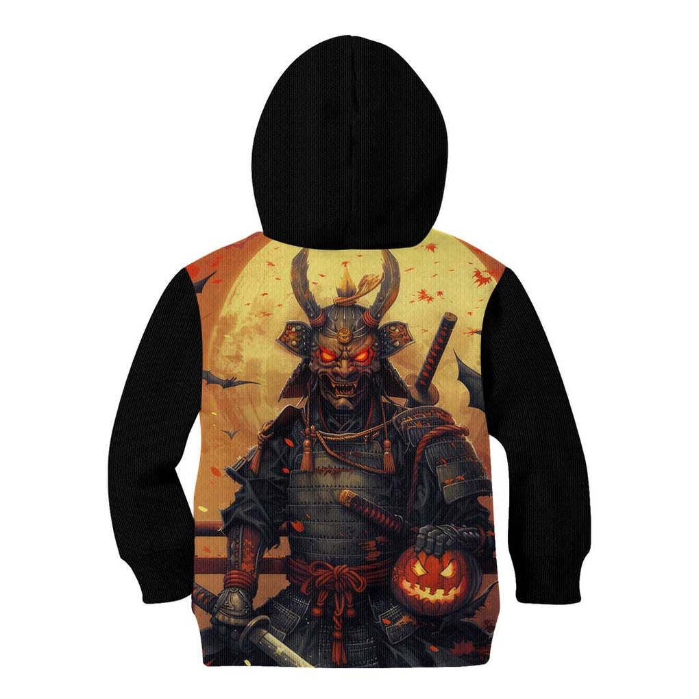 Samurai Halloween Kid Hoodie Japan Art Style