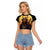 Samurai Halloween Raglan Cropped T Shirt Japan Art Style