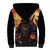 Samurai Halloween Sherpa Hoodie Japan Art Style