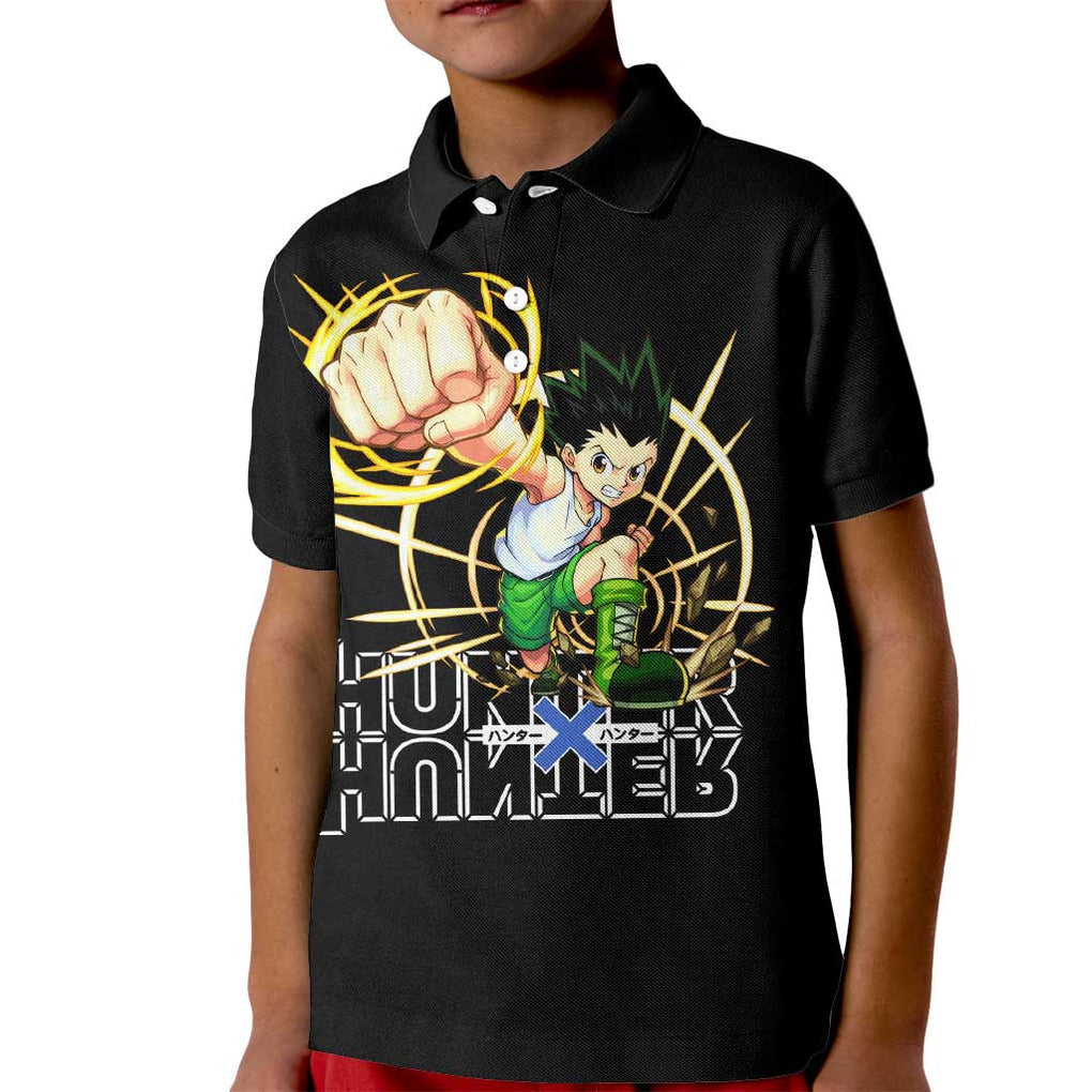 Gon - Hunter X Hunter Kid Polo Shirt Anime Style