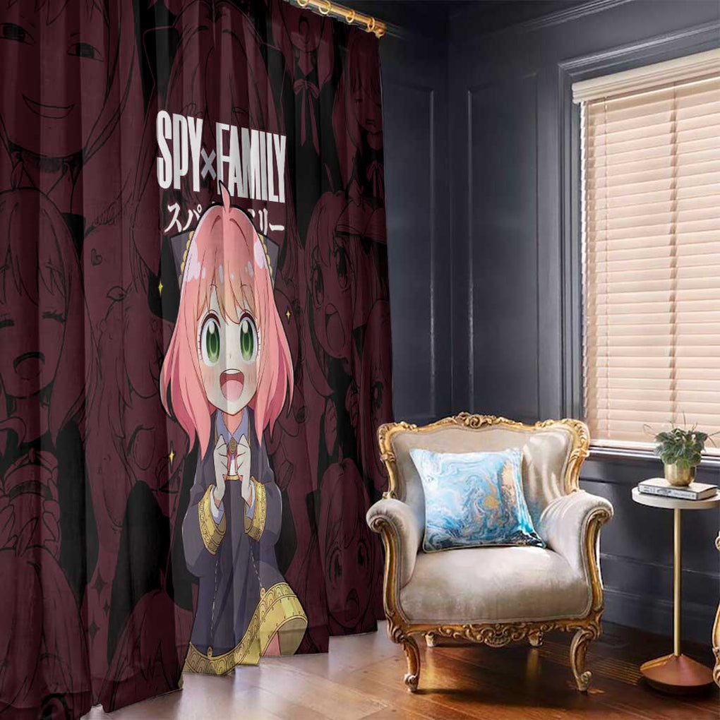 Anya - Spy x Family Window Curtain Anime Style
