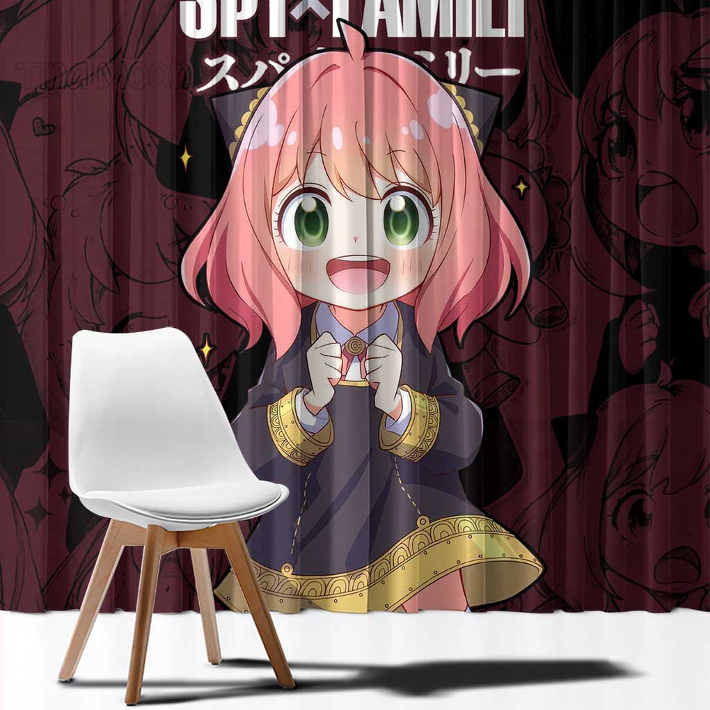 Anya - Spy x Family Window Curtain Anime Style