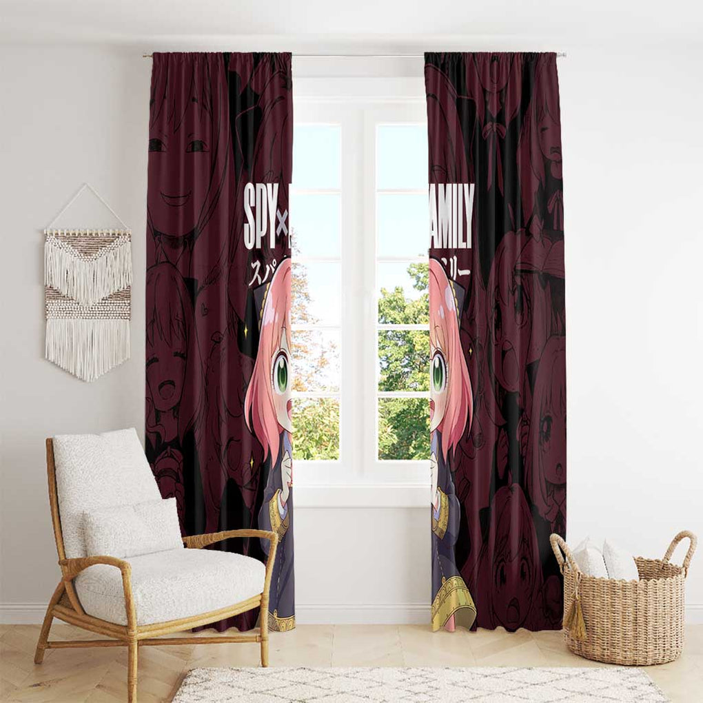 Anya - Spy x Family Window Curtain Anime Style