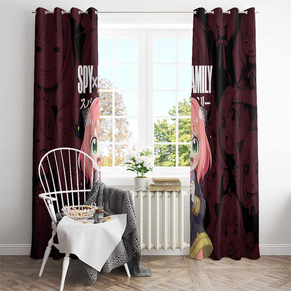 Anya - Spy x Family Window Curtain Anime Style
