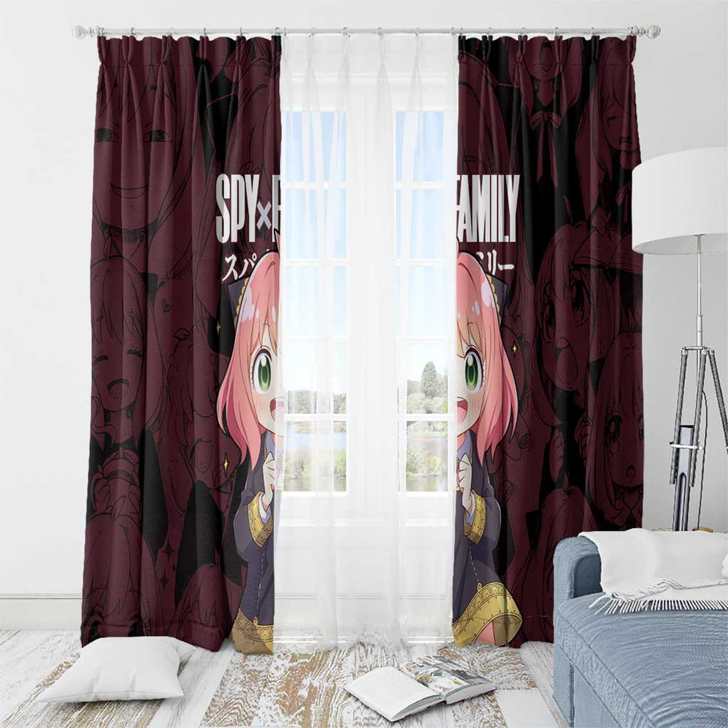 Anya - Spy x Family Window Curtain Anime Style