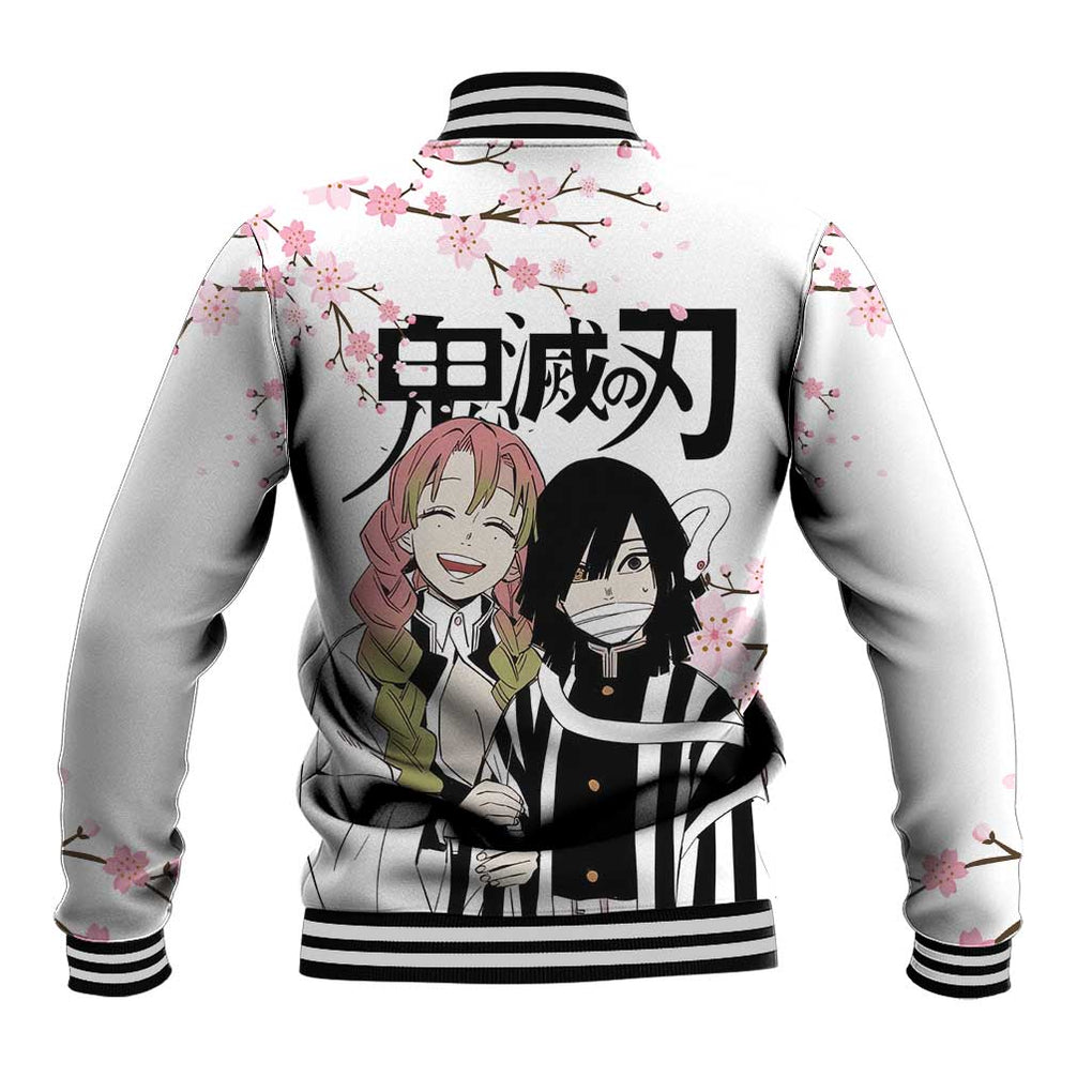 Mutsuri And Obanai - Demon Slayer Baseball Jacket Anime Style