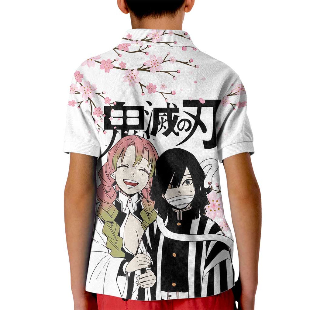 Mutsuri And Obanai - Demon Slayer Kid Polo Shirt Anime Style