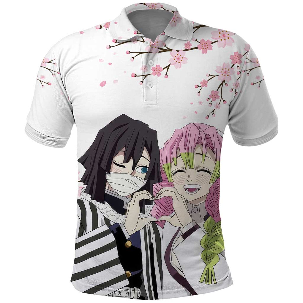 Mutsuri And Obanai - Demon Slayer Polo Shirt Anime Style