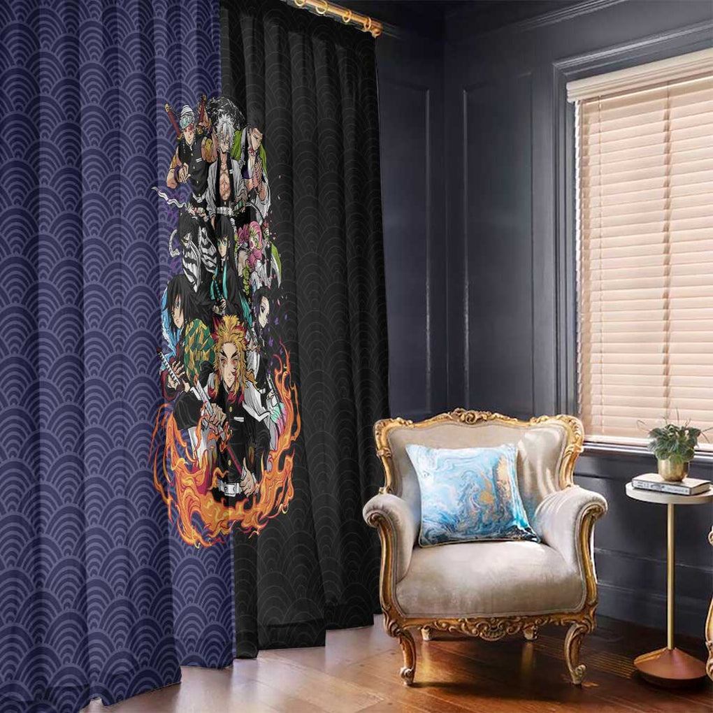 Hashira Team - Demon Slayer Window Curtain Anime Style