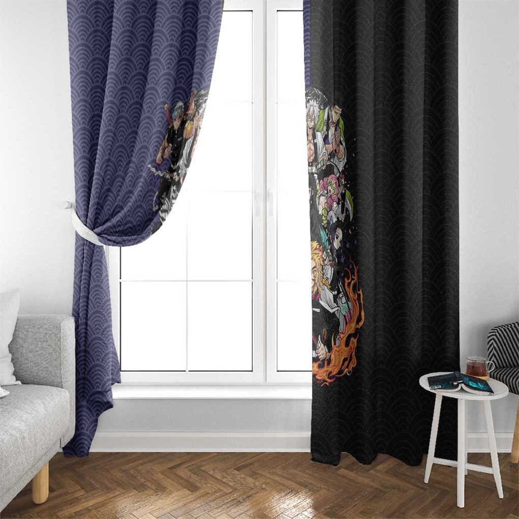 Hashira Team - Demon Slayer Window Curtain Anime Style