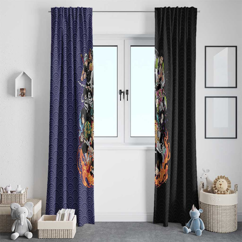 Hashira Team - Demon Slayer Window Curtain Anime Style