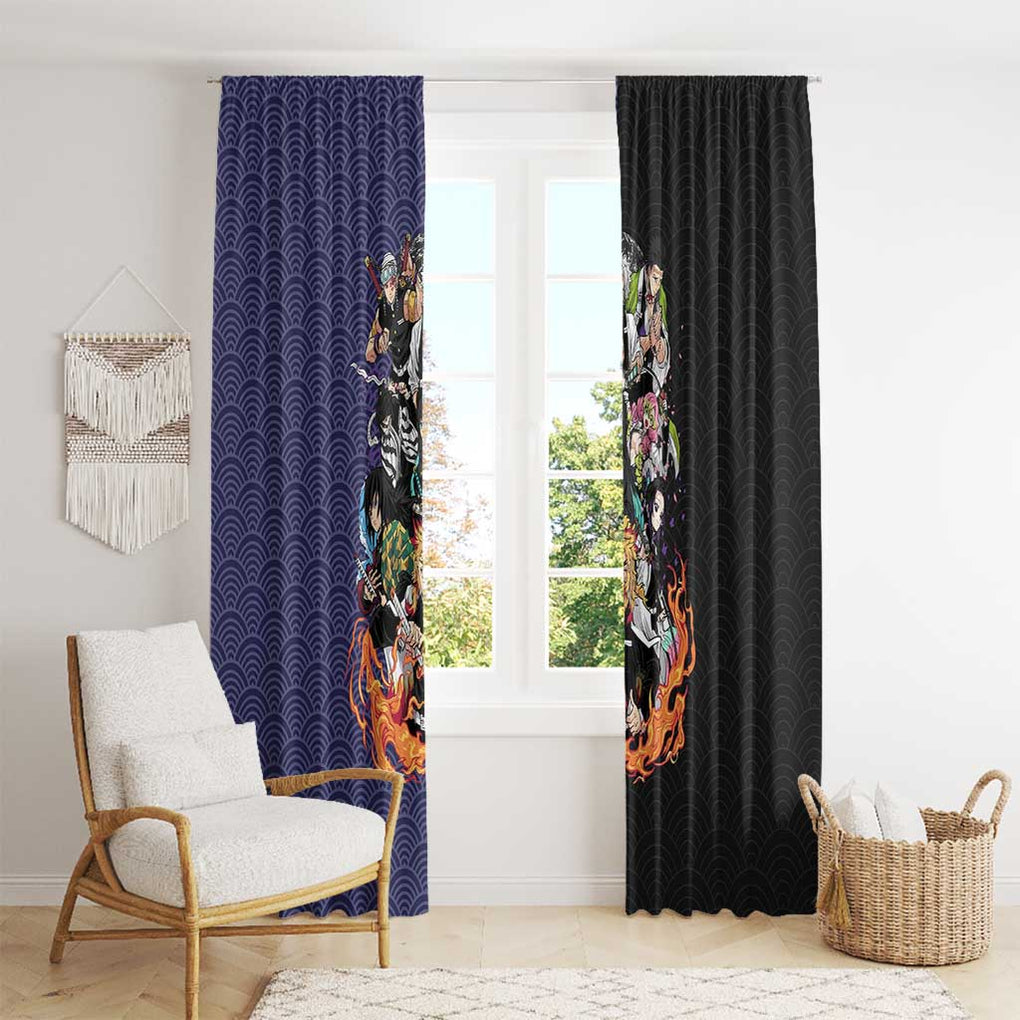 Hashira Team - Demon Slayer Window Curtain Anime Style