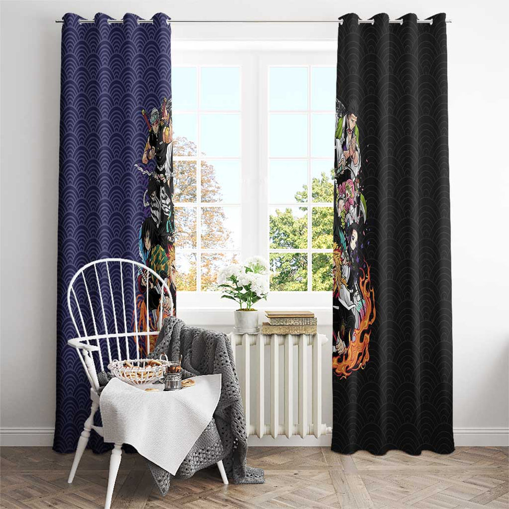 Hashira Team - Demon Slayer Window Curtain Anime Style