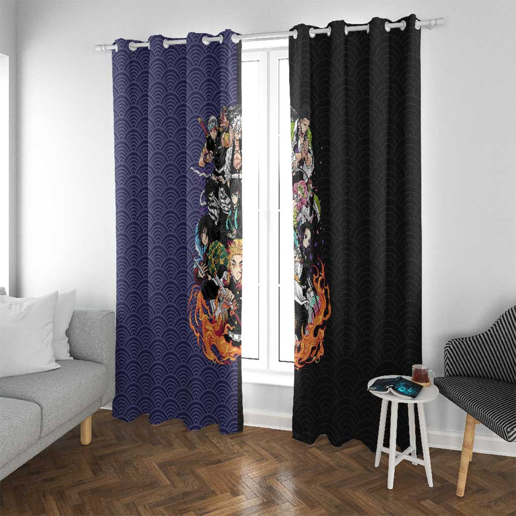 Hashira Team - Demon Slayer Window Curtain Anime Style