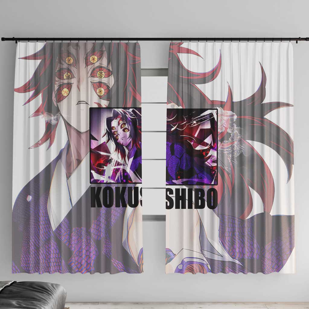 Kokushibo - Kimesu No Yaiba Window Curtain Japan Anime Style TS04