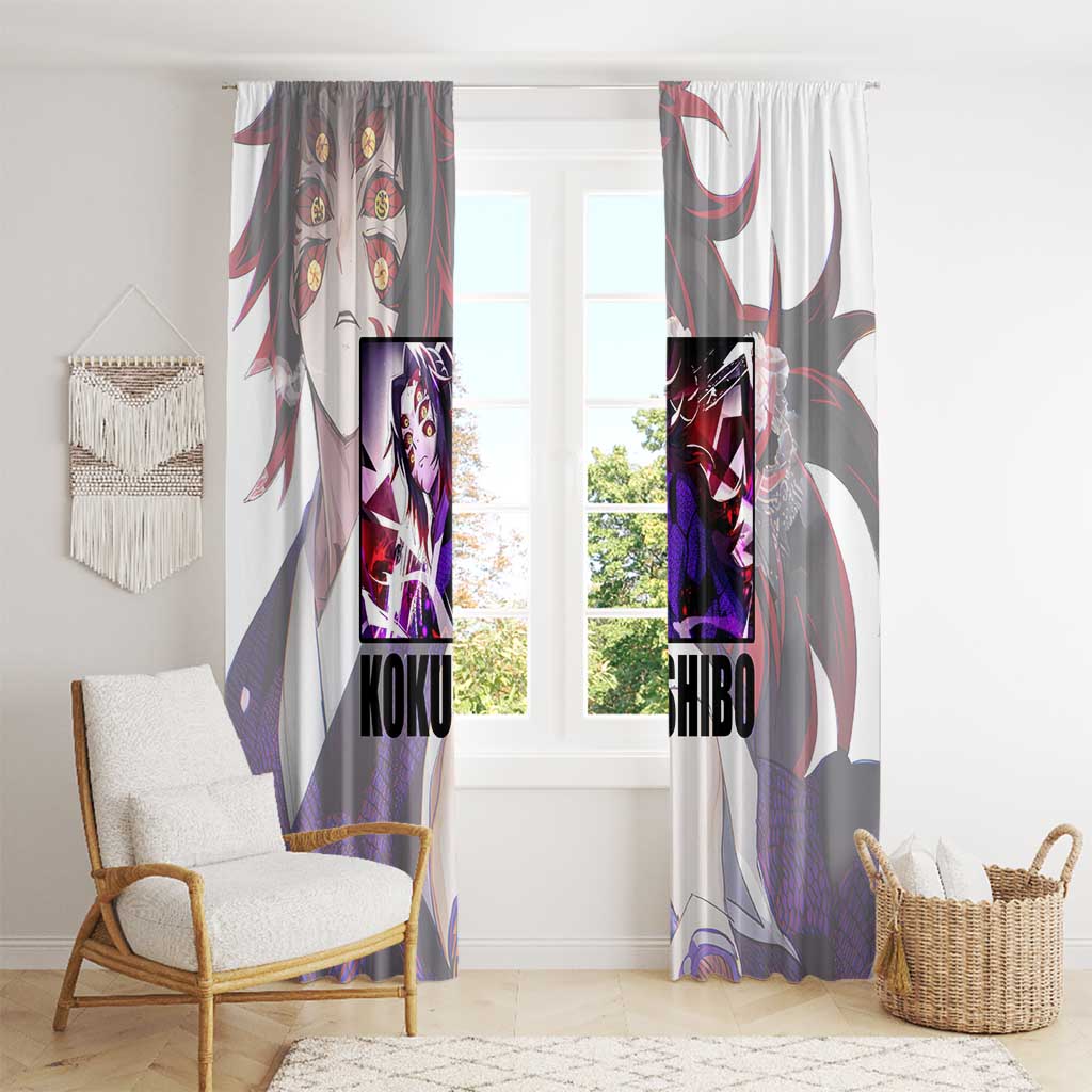 Kokushibo - Kimesu No Yaiba Window Curtain Japan Anime Style TS04