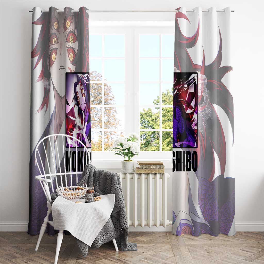 Kokushibo - Kimesu No Yaiba Window Curtain Japan Anime Style TS04