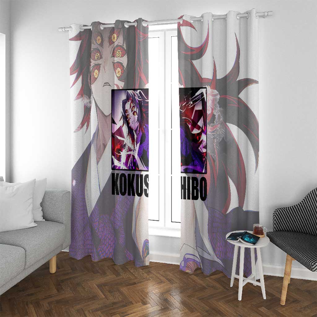 Kokushibo - Kimesu No Yaiba Window Curtain Japan Anime Style TS04