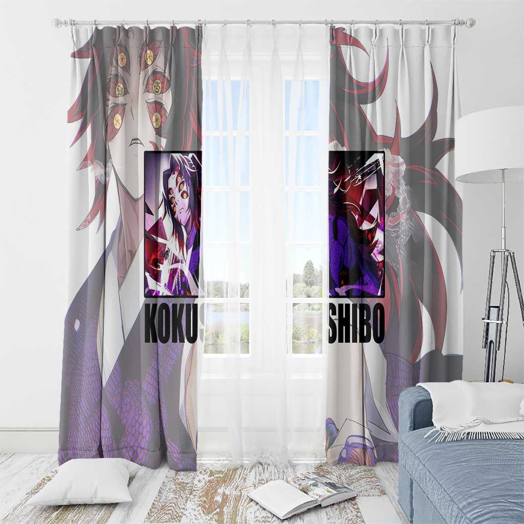 Kokushibo - Kimesu No Yaiba Window Curtain Japan Anime Style TS04