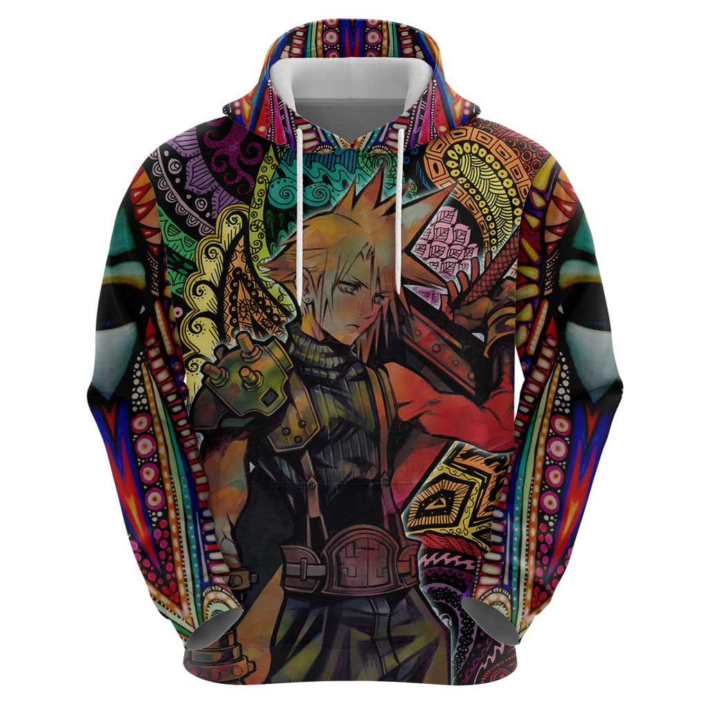 Trippy Cloud Strife Final Fantasy 7 Hoodie Trippy Style