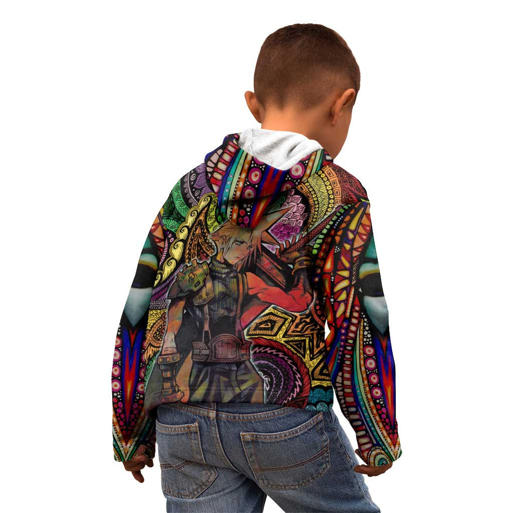Trippy Cloud Strife Final Fantasy 7 Kid Hoodie Trippy Style
