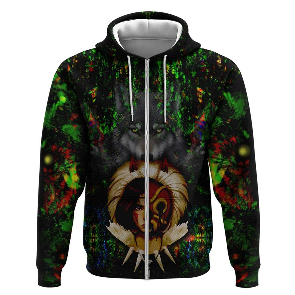 Trippy Princess Mononoke Studio Ghibli Hoodie Trippy Style