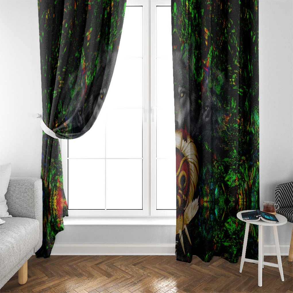 Trippy Princess Mononoke Studio Ghibli Window Curtain Trippy Style