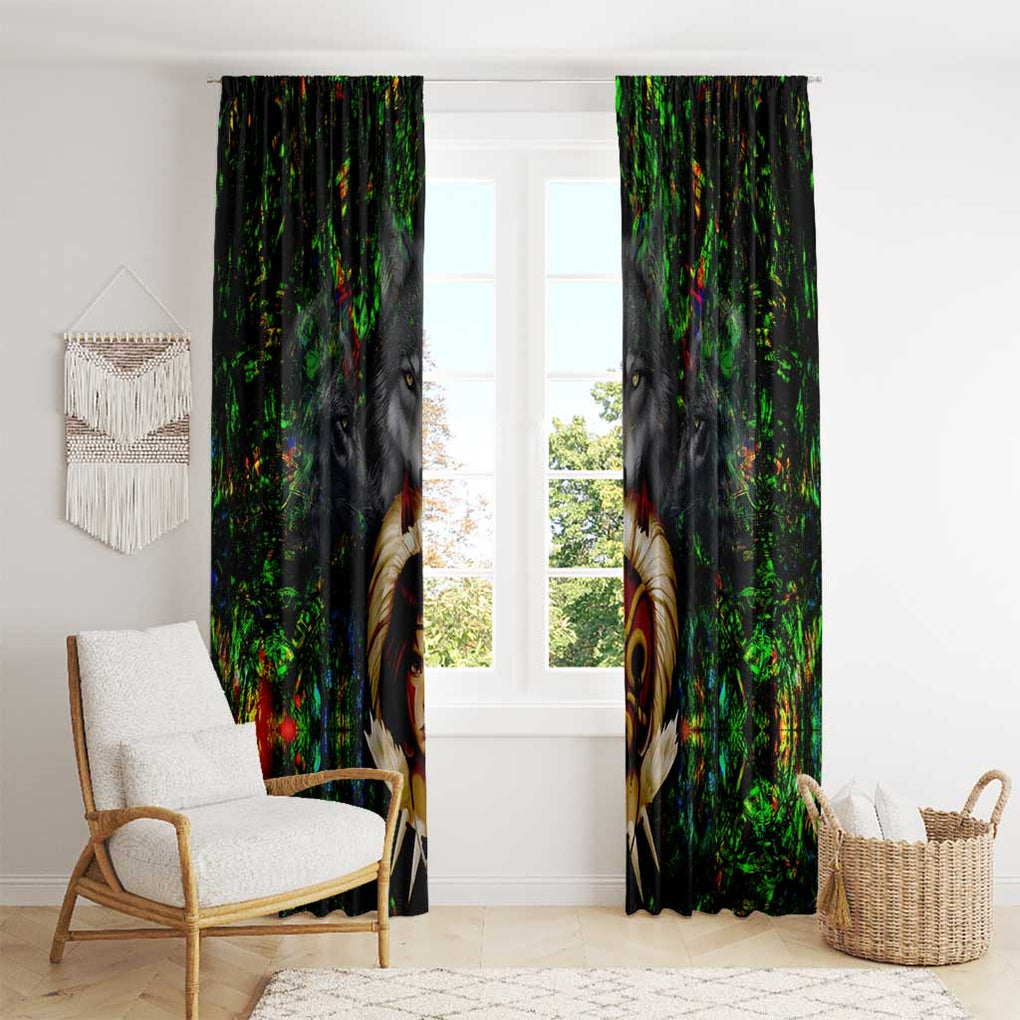 Trippy Princess Mononoke Studio Ghibli Window Curtain Trippy Style