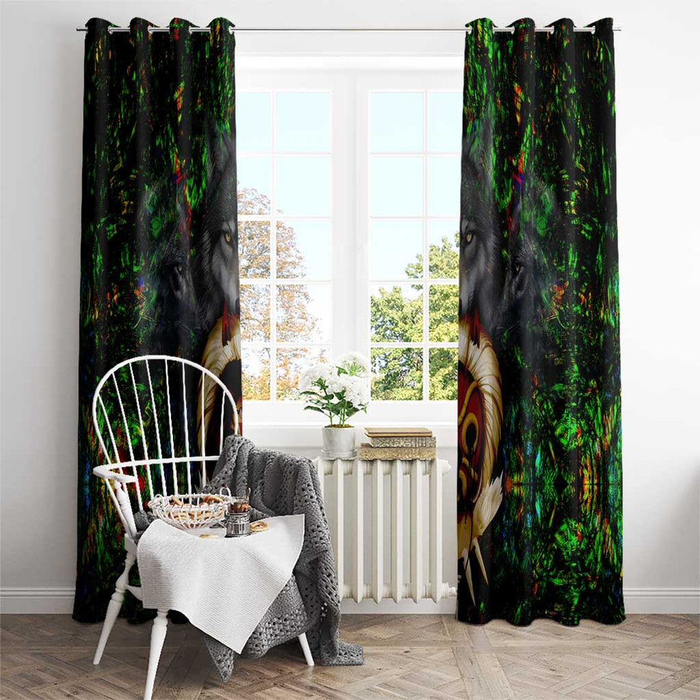 Trippy Princess Mononoke Studio Ghibli Window Curtain Trippy Style
