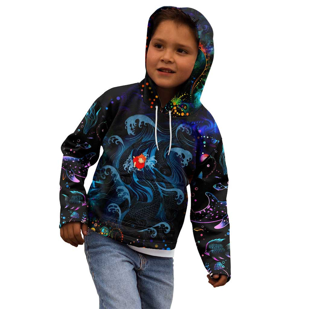 Sea Creatures Ponyo Studio Ghibli Kid Hoodie Trippy Style