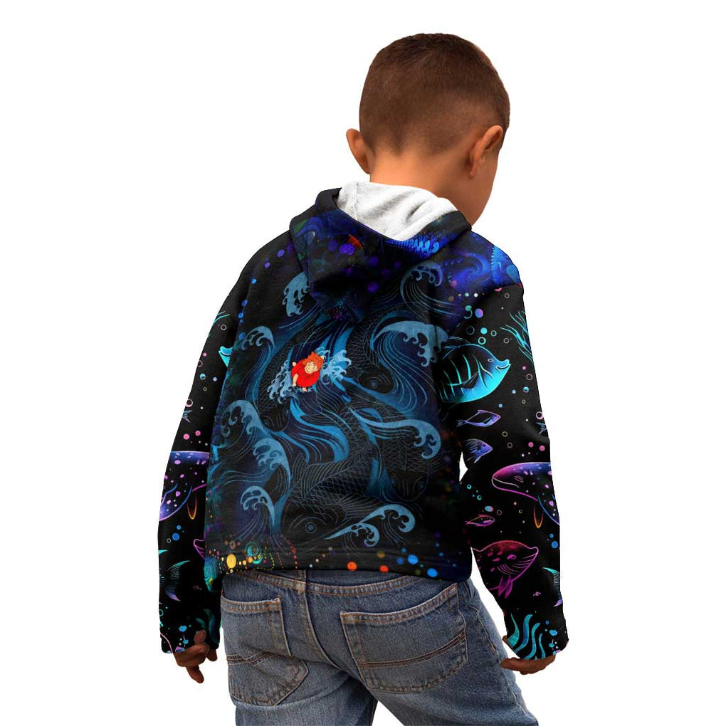 Sea Creatures Ponyo Studio Ghibli Kid Hoodie Trippy Style