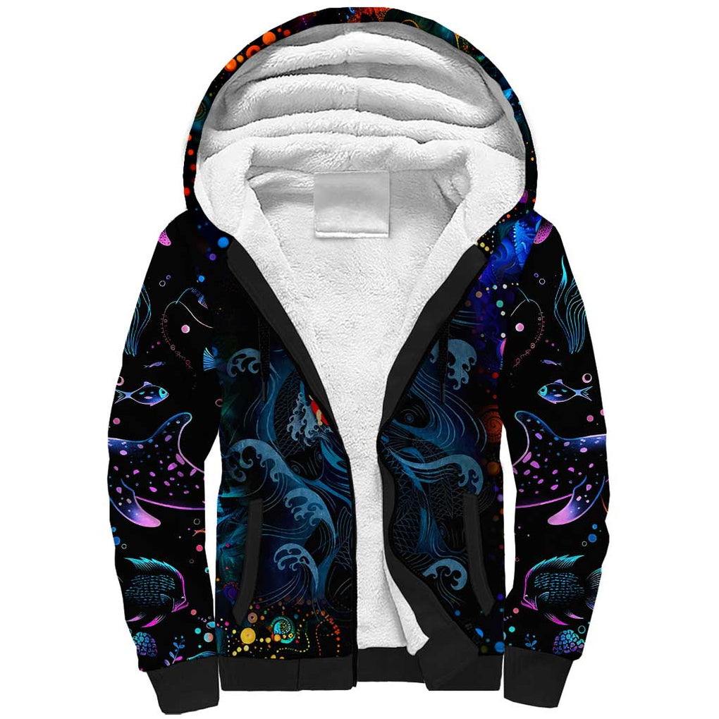 Sea Creatures Ponyo Studio Ghibli Sherpa Hoodie Trippy Style