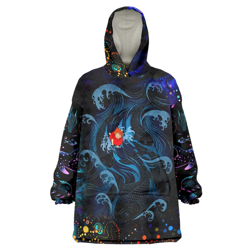 Sea Creatures Ponyo Studio Ghibli Wearable Blanket Hoodie Trippy Style