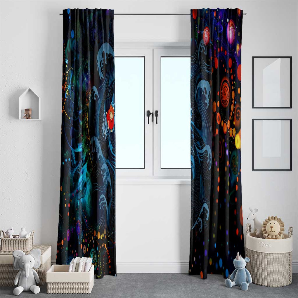 Sea Creatures Ponyo Studio Ghibli Window Curtain Trippy Style