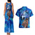 Raging Princess Mononoke Studio Ghibli Couples Matching Tank Maxi Dress and Hawaiian Shirt Trippy Style