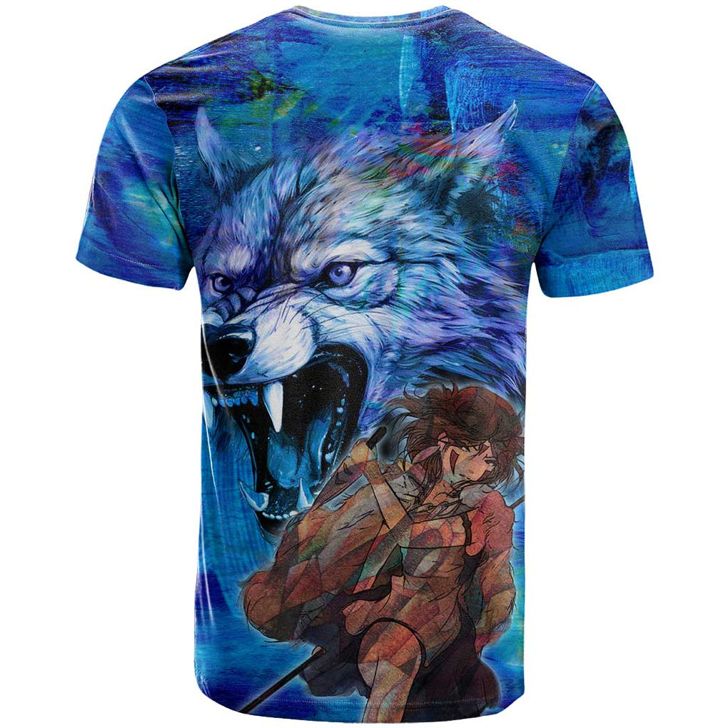Raging Princess Mononoke Studio Ghibli T Shirt Trippy Style
