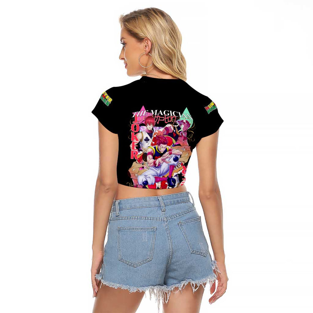 Hisoka V2 Hunter x Hunter Raglan Cropped T Shirt Anime Style