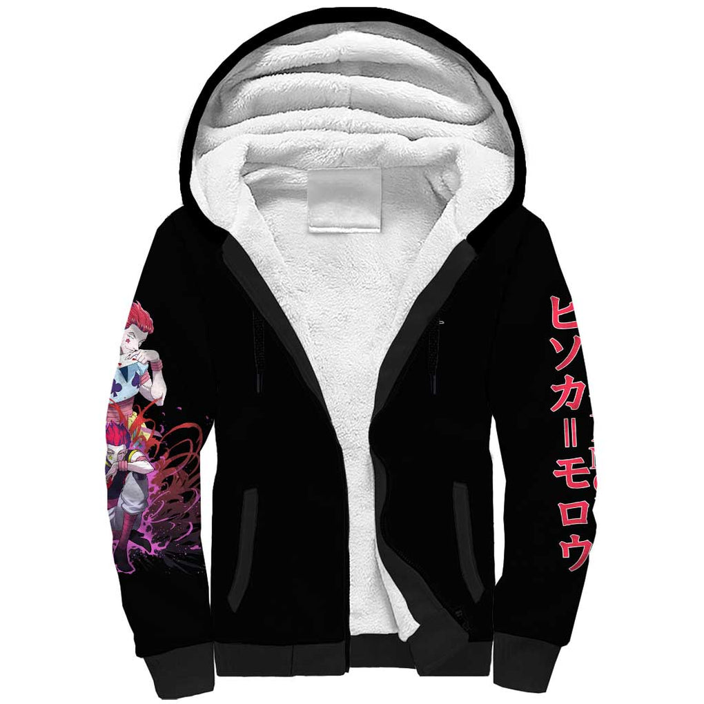 Hisoka V2 Hunter x Hunter Sherpa Hoodie Anime Style