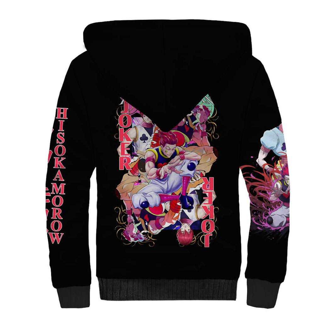 Hisoka V2 Hunter x Hunter Sherpa Hoodie Anime Style