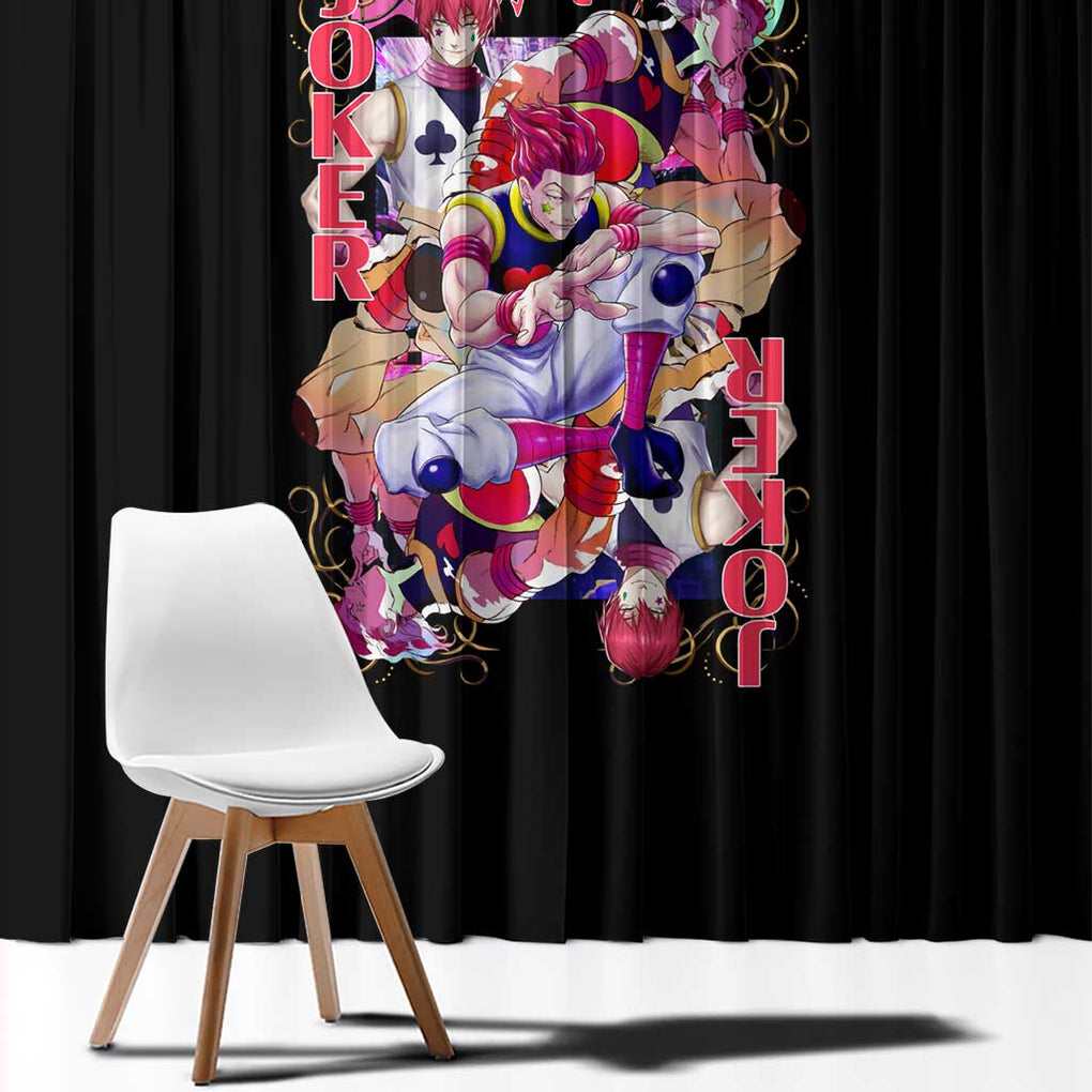 Hisoka V2 Hunter x Hunter Window Curtain Anime Style
