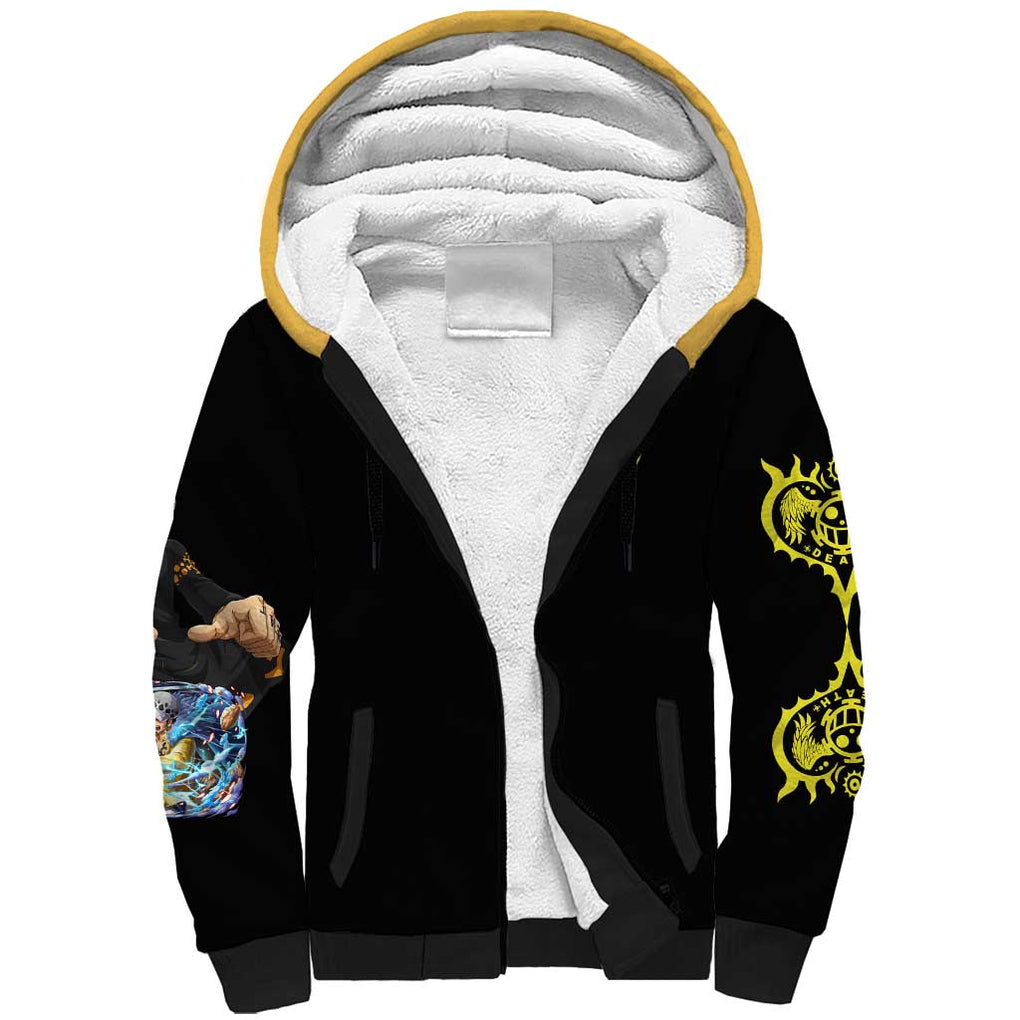 Trafalgar D. Law V4 One Piece Sherpa Hoodie Anime Style