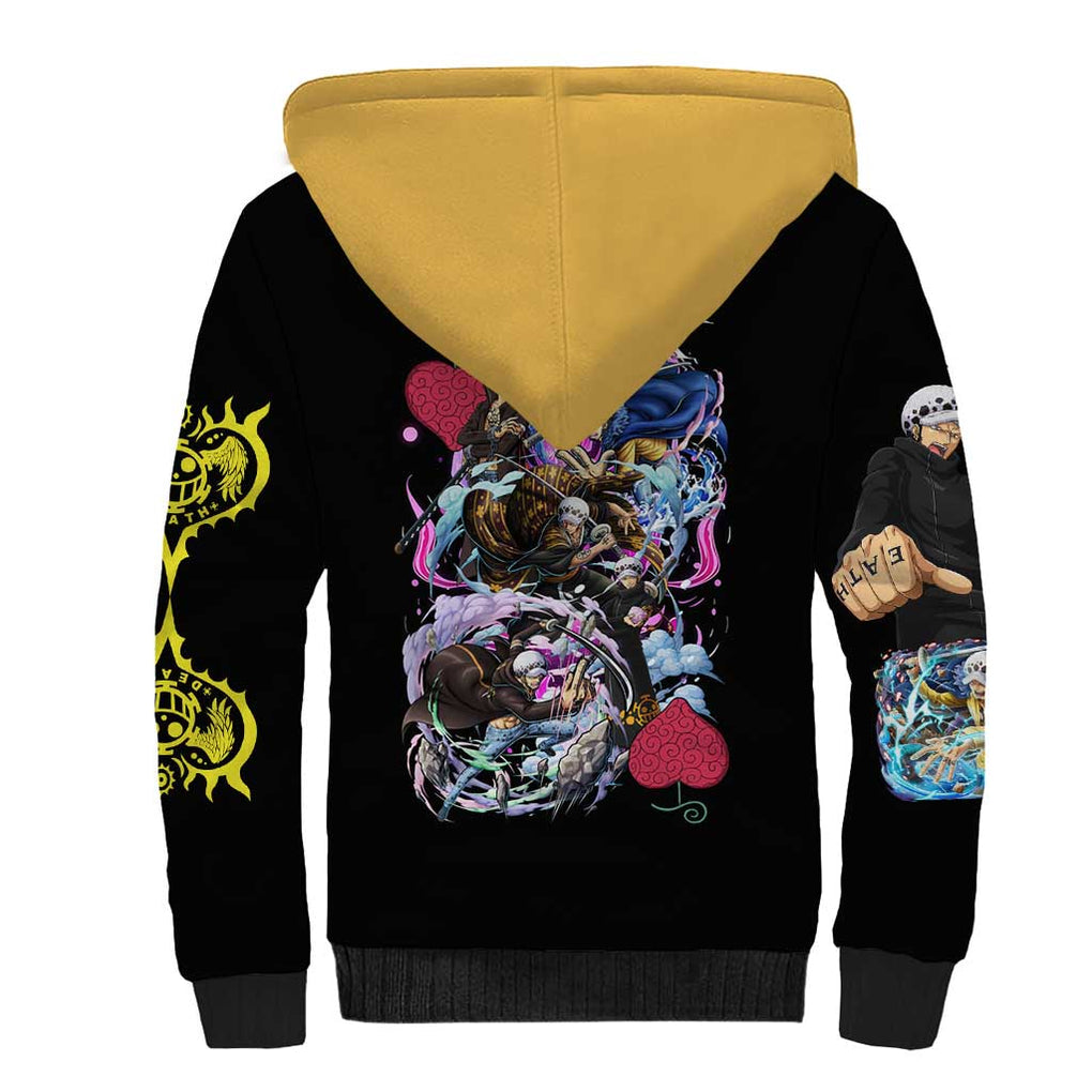 Trafalgar D. Law V4 One Piece Sherpa Hoodie Anime Style