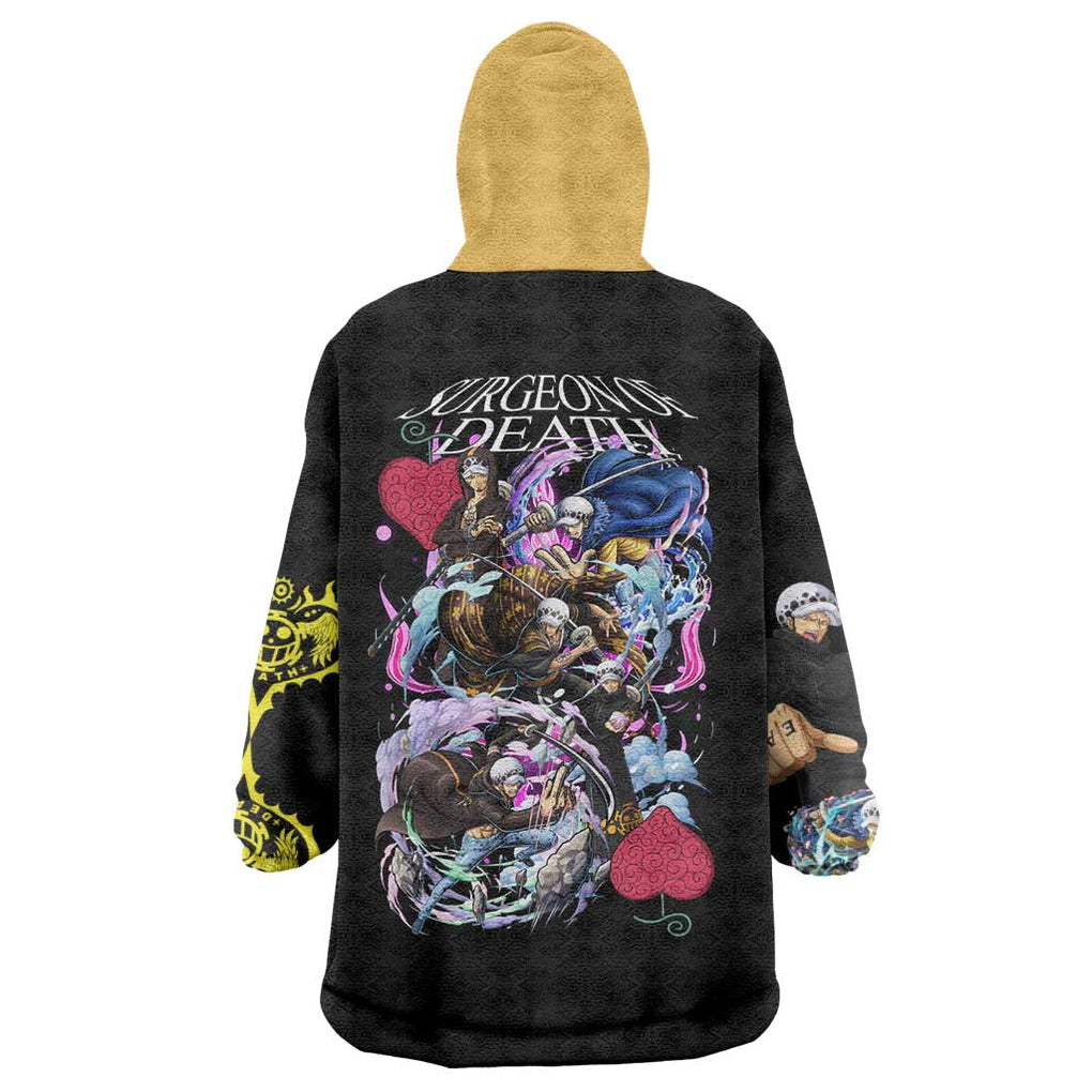 Trafalgar D. Law V4 One Piece Wearable Blanket Hoodie Anime Style