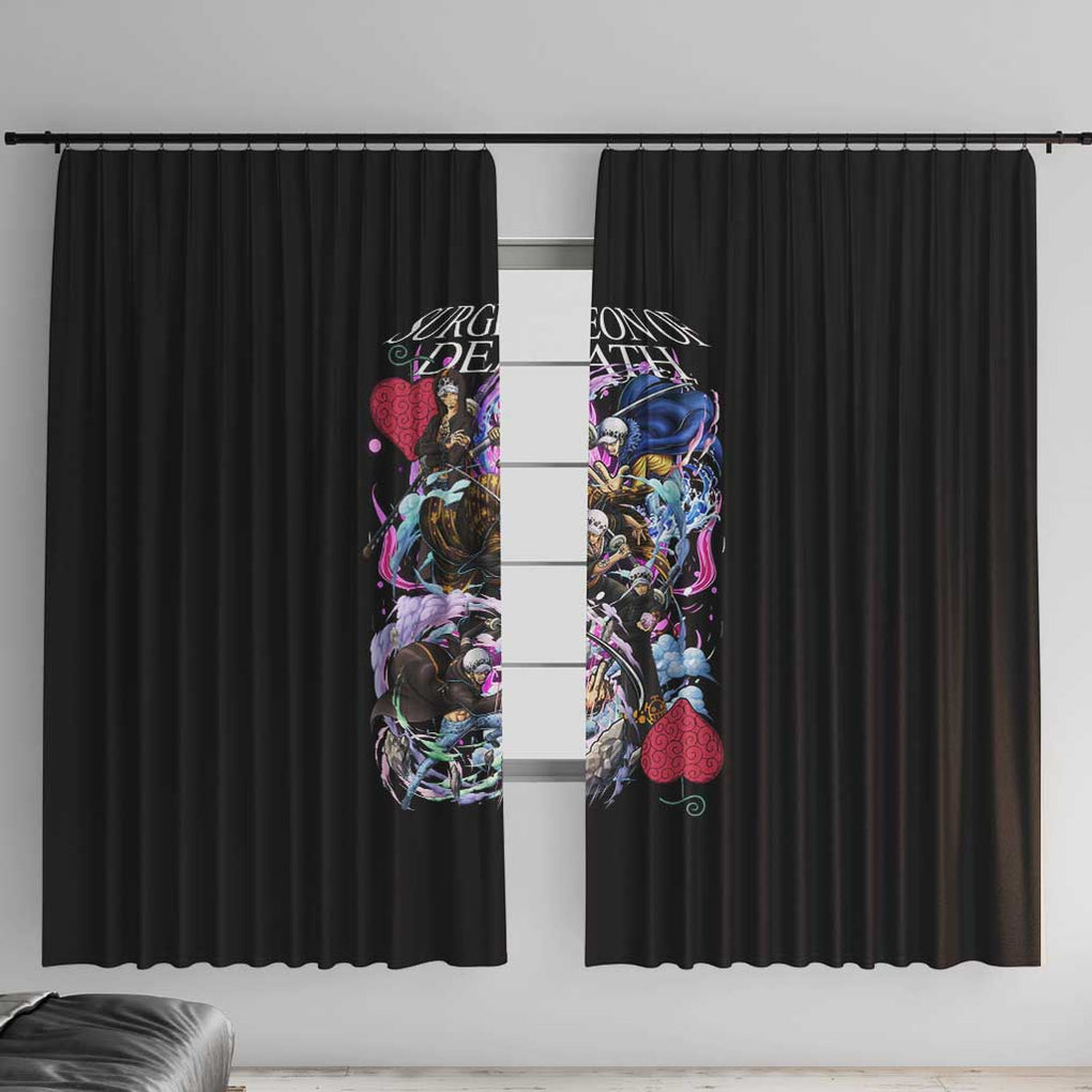 Trafalgar D. Law V4 One Piece Window Curtain Anime Style
