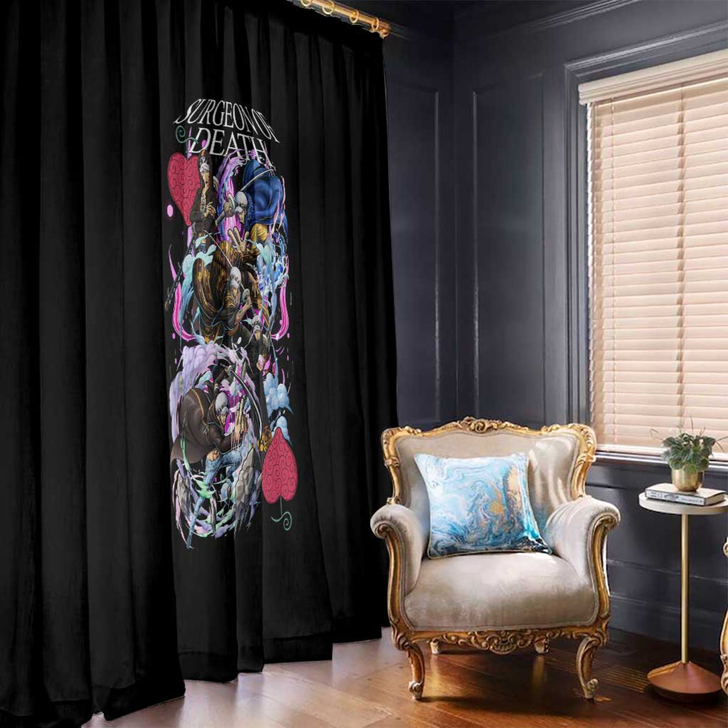 Trafalgar D. Law V4 One Piece Window Curtain Anime Style