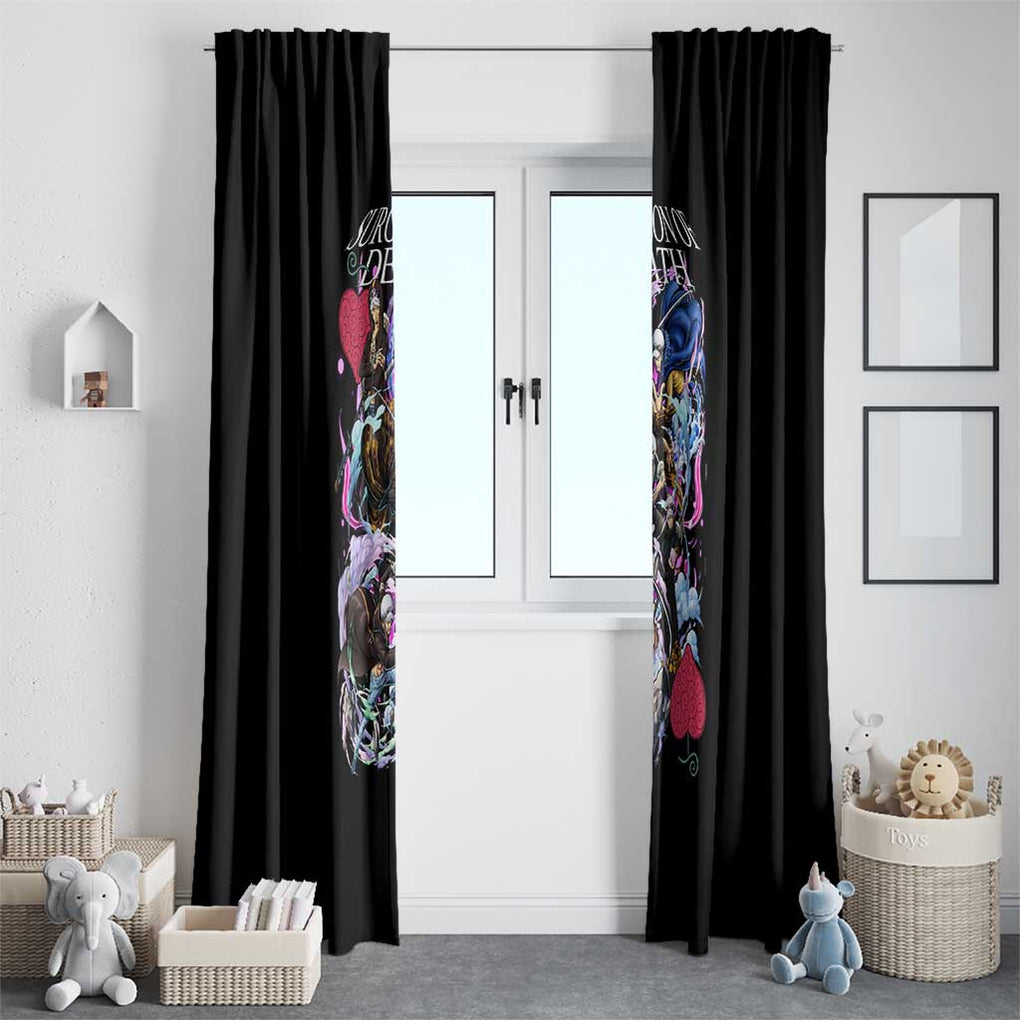 Trafalgar D. Law V4 One Piece Window Curtain Anime Style