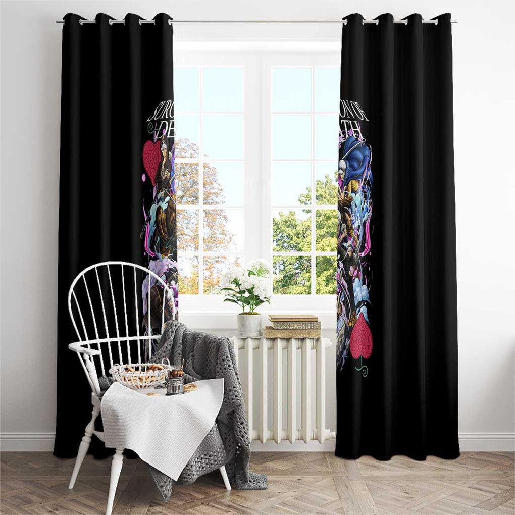 Trafalgar D. Law V4 One Piece Window Curtain Anime Style