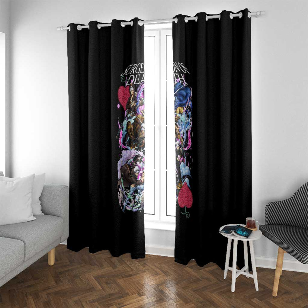 Trafalgar D. Law V4 One Piece Window Curtain Anime Style