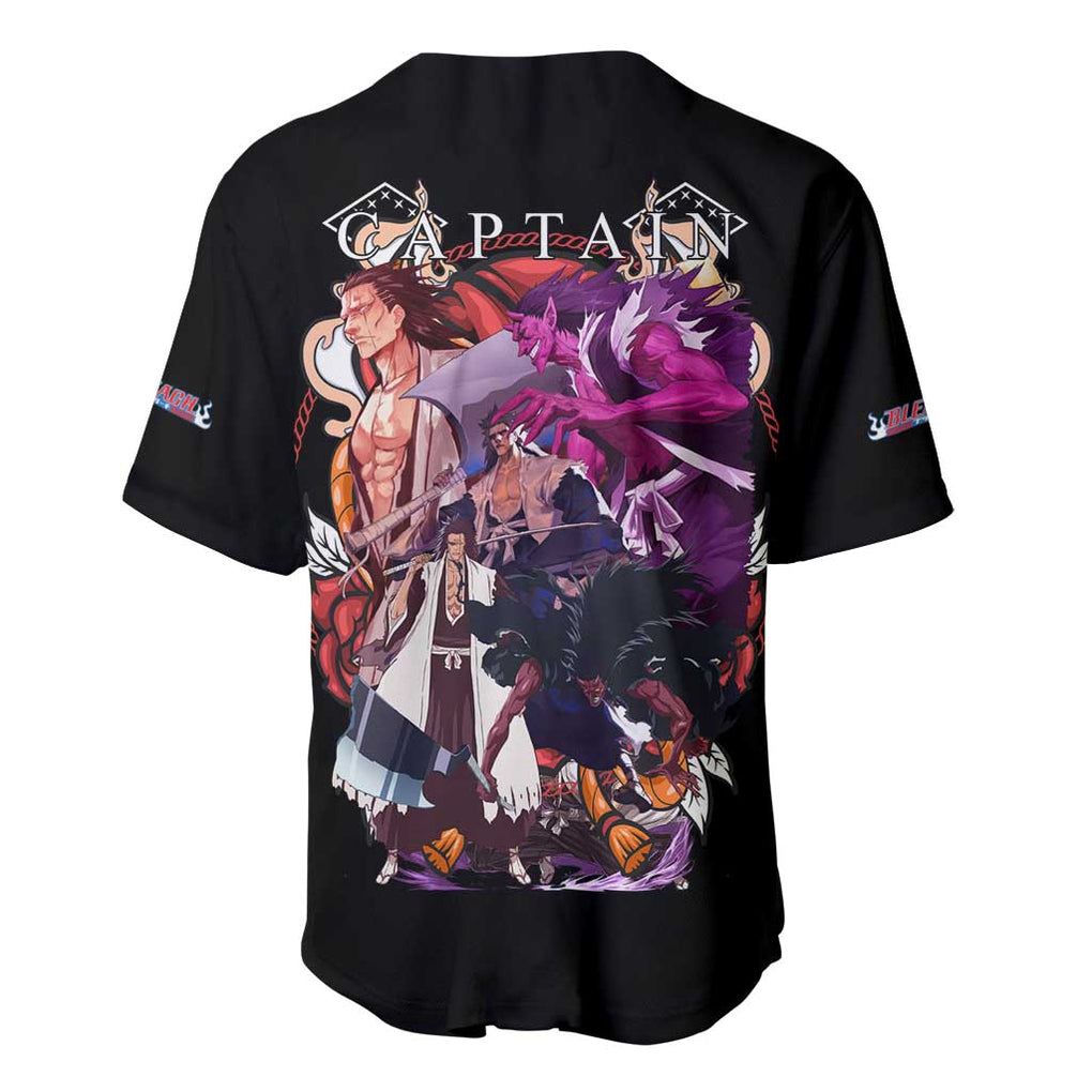 Zaraki Kenpachi V4 Bleach Baseball Jersey Anime Style