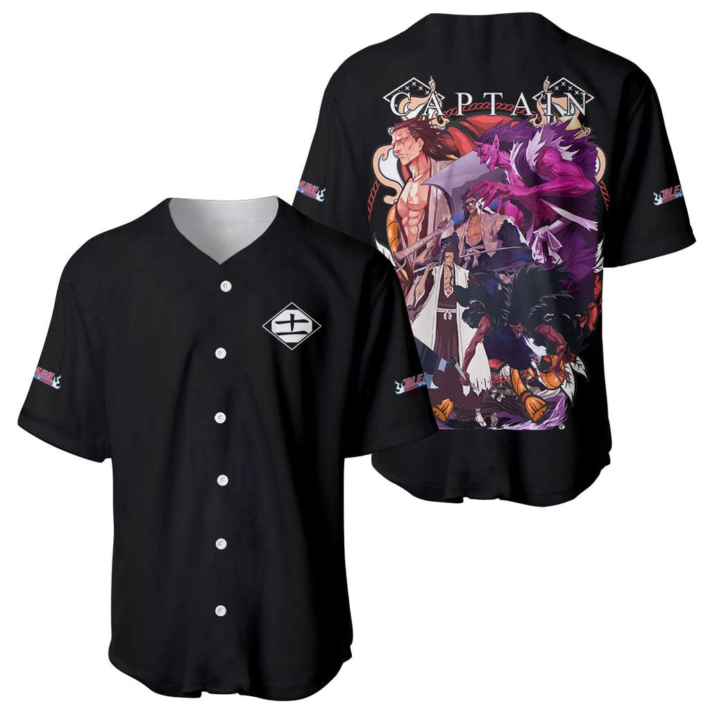 Zaraki Kenpachi V4 Bleach Baseball Jersey Anime Style